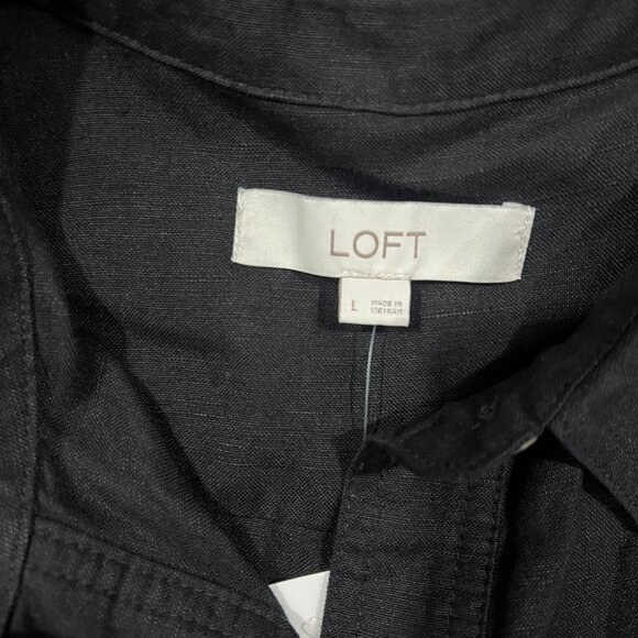 NWT Loft Black JumperJumpsuit Romper Sleeveless Size Large - Picture 6 of 8